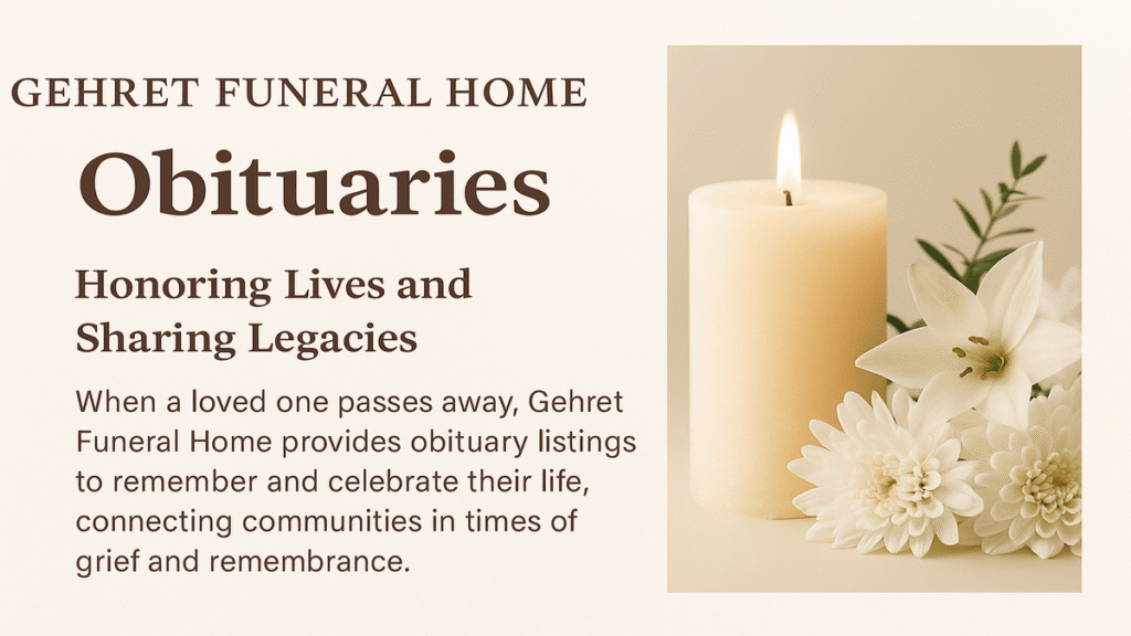 gehret funeral home obituary