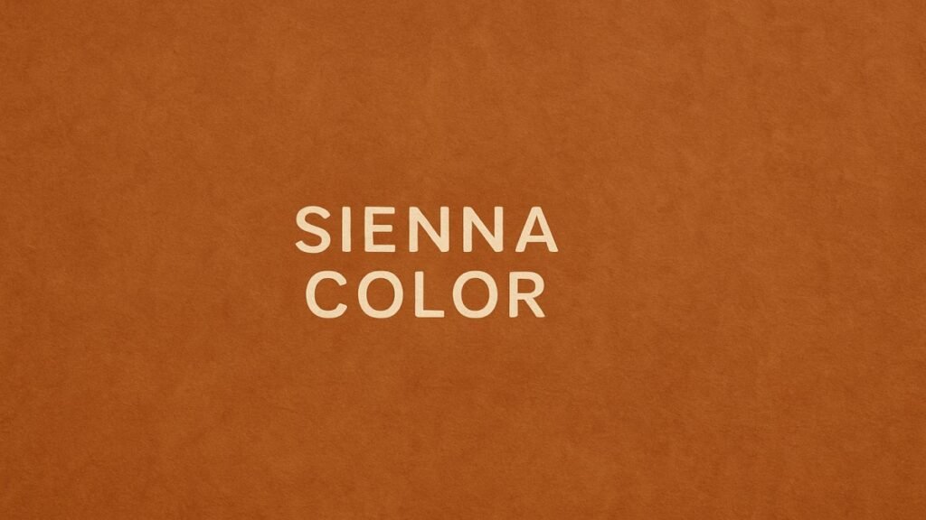 The Warm Allure of Sienna Color: A Journey Through Earthy Elegance Sienna Color