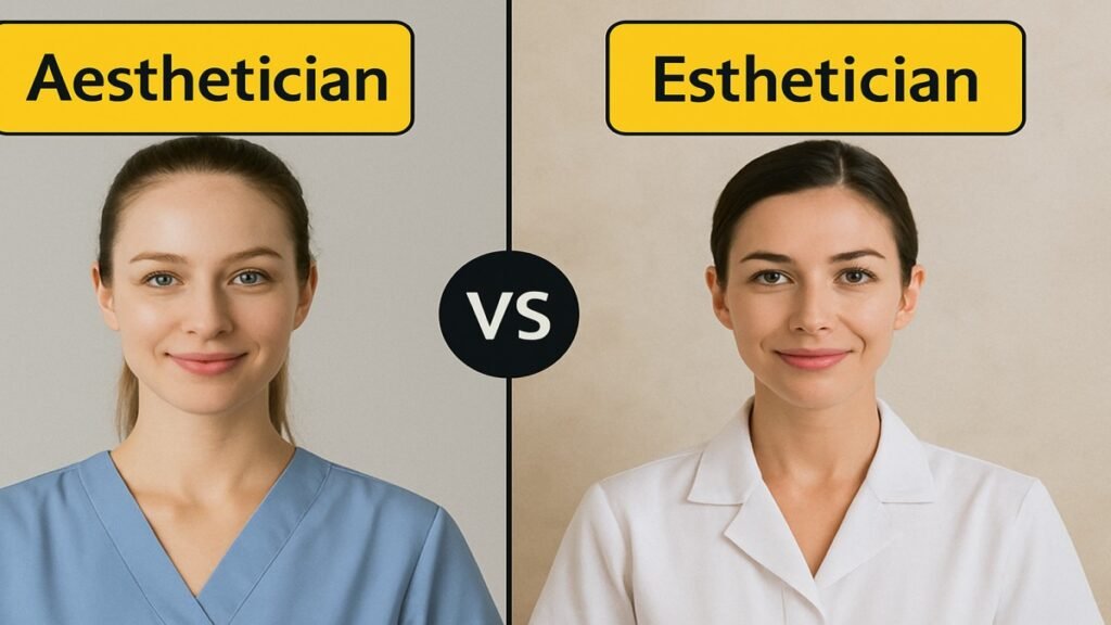 Aesthetician vs Esthetician: What’s the Real Difference? Aesthetician vs Esthetician